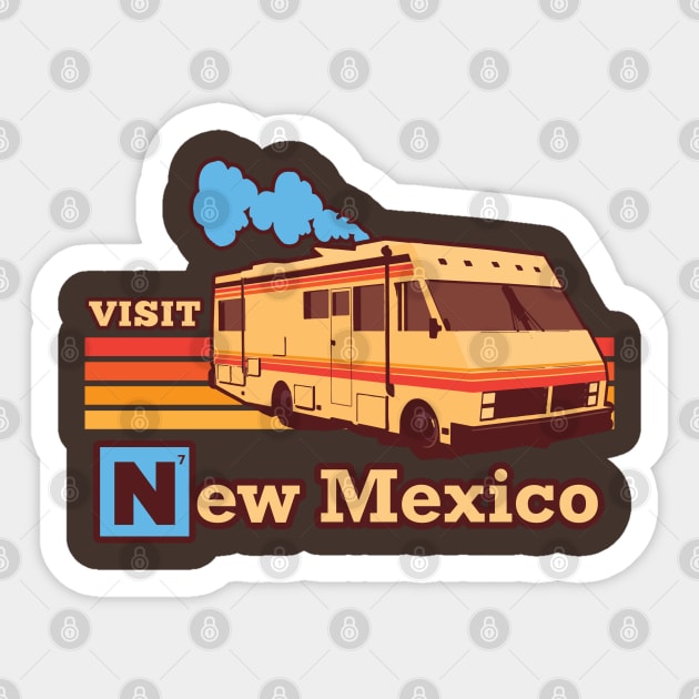 Visit New Mexico Sticker by DeepDiveThreads